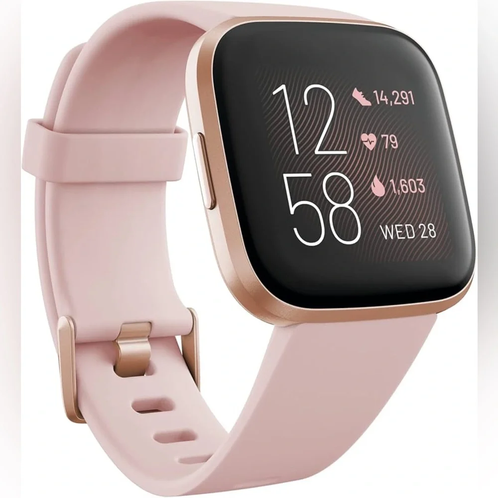 Fitbit Versa 2 Health and Fitness Smartwatch + Extra Bands